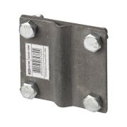 Зажим соединительный 4-х болтовой полоса-прут, полоса 40х4 - прут Ø6-10 мм, термодиффузия (упак. 1 шт.) TDM