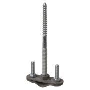 Крепление молниеприемника к стене с дюбелем длина 200 мм, Ø16-20 мм, гор.цинк. (компл. 1 шт.) TDM