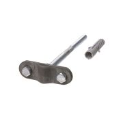 Держатель фасадный для прута Ø6-10 мм длина 120 мм, дюбель, стальной зажим, термодиффузия (упак. 1 шт.) TDM