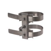 Держатель хомут сдвоенный Ø80-150 мм для изоляционной штанги, М8, термодиффузия (упак. 1 шт.) TDM