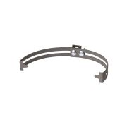 Держатель регулируемый Ø130-240 мм на круглый конек, стальной фиксатор для прута Ø6-10 мм, термодиффузия (упак. 1 шт.) TDM