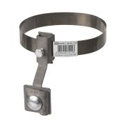 Держатель хомут Ø10-250 мм нержавеющая сталь, с выносом для прута Ø6-10 мм, стальной зажим (упак. 1 шт.) TDM