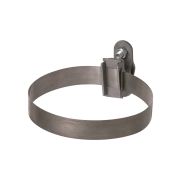 Держатель хомут Ø10-160 мм нержавеющая сталь, для прута Ø6-10 мм, стальной зажим термодиффузия (упак. 1 шт.) TDM