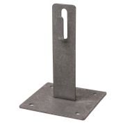 Держатель для плоской кровли для прута Ø6-10 мм, стальной крюк, основание 100х100 мм, высота 100 мм, гор. цинк. (упак. 1 шт.) TDM