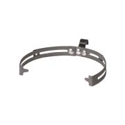 Держатель регулируемый Ø230-350 мм на круглый конек, полимерный фиксатор с защелкой для прута Ø8-10 мм, термодиффузия (упак. 1 шт.) TDM