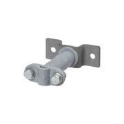 Держатель для гориз. и верт. поверхностей полимерный 2-х болтовой высота 75 мм, для прута Ø6-10 мм (упак. 1 шт.) TDM