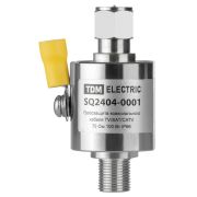 Грозозащита коаксиального кабеля TV/SAT/CATV, F-гнездо/F-штекер 75 Ом DC-2,5 ГГц, газ, 100Вт, с заземляющим наконечником, IP67, TDM