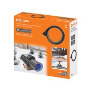 Нагревательный саморегулирующийся кабель «Стоплёд» НСК25-Н с вилкой, на трубу (25м/400Вт) TDM