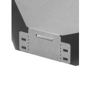 Поворот на 90 град. горизонтальный 80х200 мм TDM