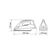 Утюг «Меркурий 3», 2600 Вт, кер., верт. отпар., антинакипь, антикапля, самоочистка, автоотключ., TDM