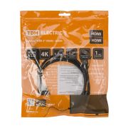 Кабель «АВК 3» HDMI - HDMI, v2.0, позолоченные контакты, с ферритами, 1,5 метра, TDM