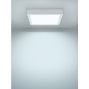 Светильник светодиодный накладной «Даунлайт НАРОДНЫЙ» квадрат СПО (белый) алюминий 18Вт 6500К