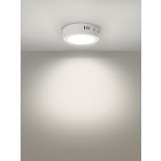 Светильник светодиодный накладной «Даунлайт НАРОДНЫЙ» круг СПО (белый) алюминий 6Вт 4000К