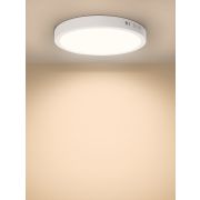 Светильник светодиодный накладной «Даунлайт НАРОДНЫЙ» круг СПО (белый) алюминий 24Вт 3000К