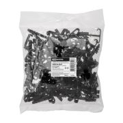 Дюбель-хомут  для плоского кабеля Т-образный  2-12 мм черный (100 шт.) TDM