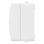 Розетка 2П+З открытой установки IP54 16А белая «Вуокса» TDM