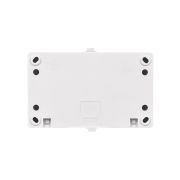 Блок (горизонтальный) выключатель 1-кл. + розетка 2П+З с з/ш БКВР IP54 белый «Вуокса» TDM