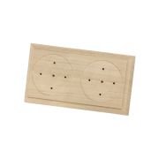 Накладка на бревно деревянная универсальная НБУ 1Пх2 92х167 мм, береза TDM