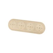 Накладка на бревно деревянная универсальная овал НБУ 1Пх4 92х319 мм, береза TDM