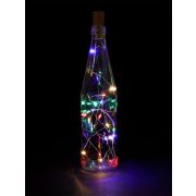 Гирлянда-пробка для бутылки «Роса20» 20LED, 2м, многоцветная, 3хAG13/LR44, TDM