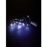 Гирлянда-пробка для бутылки «Роса20» 20LED, 2м, 6000К, 3хAG13/LR44, TDM