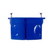 Установочная коробка СП D68х42 мм, саморезы, без стыковочных узлов, синяя, IP20, инд. штрихкод TDM