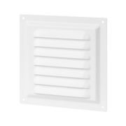 Решетка металл. 150х150, белая, с покрытием полимерной эмалью, TDM