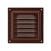 Решетка металл. 125х125, коричневая, с покрытием полимерной эмалью, TDM