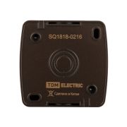 Кнопка звонковая открытой установки IP44 6А шоколад «Селигер» TDM