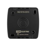 Розетка 2П+З открытой установки IP54 16А с крышкой графит «Селигер» TDM