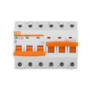 Автоматический выключатель с механической блокировкой (байпас) ВА47-29Б 3Р+3Р 25А 4,5кА х-ка C TDM