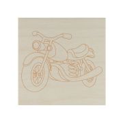Доска для выжигания, Мотоцикл, 150х150 мм, 1 шт., пакет, TDM