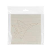 Доска для выжигания, Самолет, 150х150 мм, 1 шт., пакет, TDM