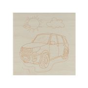 Набор досок для выжигания «Техника», 150х150 мм, 5 шт., пакет, TDM