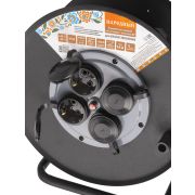 Удлинитель силовой УХз16-004 (метал. катушка, А3, 4 места IP44/40 м КГ 3500 Вт) Народный УС1-43128