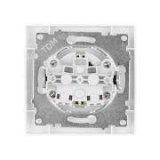 Розетка 2П+З 16А 250В с защ. шт. белая «Сенеж» TDM