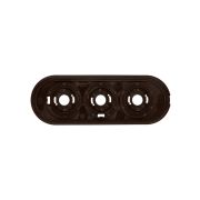 Рамка 3-х постовая коричневая «Виви» TDM