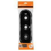 Рамка 3-х постовая черная «Виви» TDM