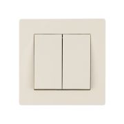 Выключатель 2-х кл. 10А сл. кость «Сенеж» TDM