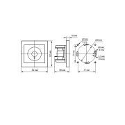 Розетка SAT (F-разъем) 0-2400МГц серебр. металлик «Сенеж» TDM