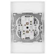 Розетка двойная 2П 10А 250В с защ. шт. серебр. металлик «Сенеж» TDM