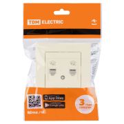 Розетка двойная телефонная RJ11 сл. кость «Сенеж» TDM