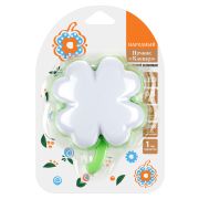 Ночник «Клевер» с датчиком освещенности, 0,5 Вт, зеленый, 220 В Народный