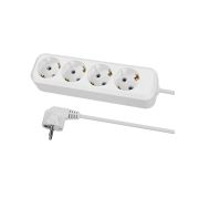 Удлинитель 4 гнезда, 7 метров, с/з, 10 А, 2300 Вт, белый, НАРОДНЫЙ У1-42050 (Ун1 420-0001)