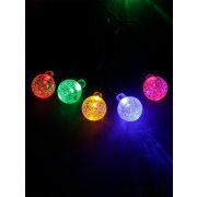 Гирлянда ССГ-154 «Шарики» на солнечной батарее, 2.7 м, 20 LED, многоцветный, IP54, TDM
