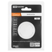 Выключатель 1-кл. 16А 250В белый, «Байкал» TDM