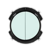 Выключатель 2-кл. 16А 250В проходной кнопочный механизм фисташковый, «Байкал» TDM