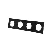 Рамка четверная агат, алюминий, шлифованный, «Байкал» TDM