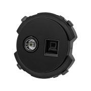 Розетка компьютерная RJ45 + TV розетка оконечная агат, «Байкал» TDM