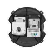 Розетка телефонная RJ11 + компьютерная RJ45 агат, «Байкал» TDM